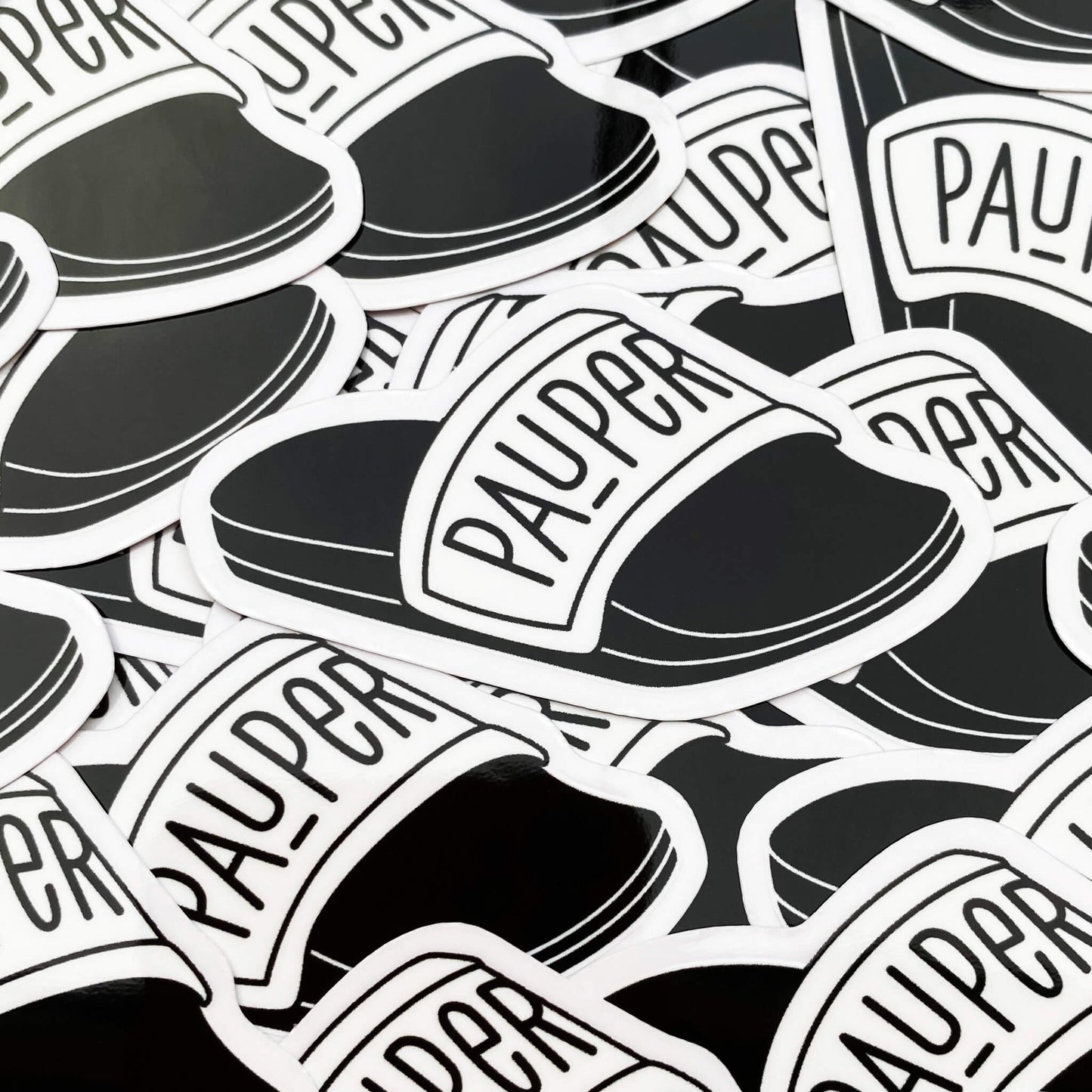 Pauper slipper sticker