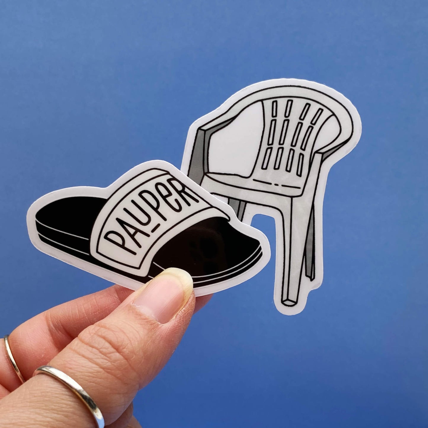 Pauper slipper sticker