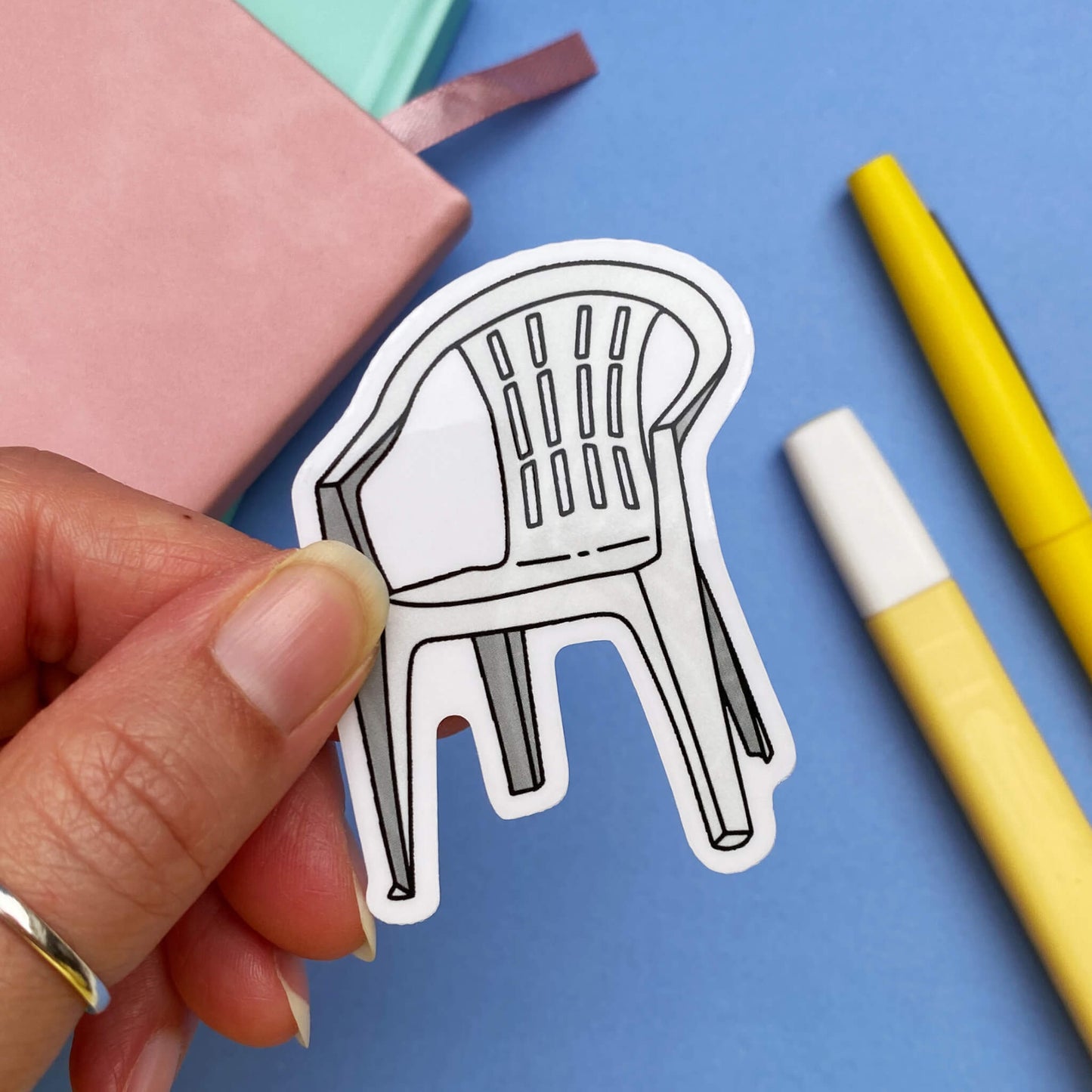 Pauper tuinstoel sticker