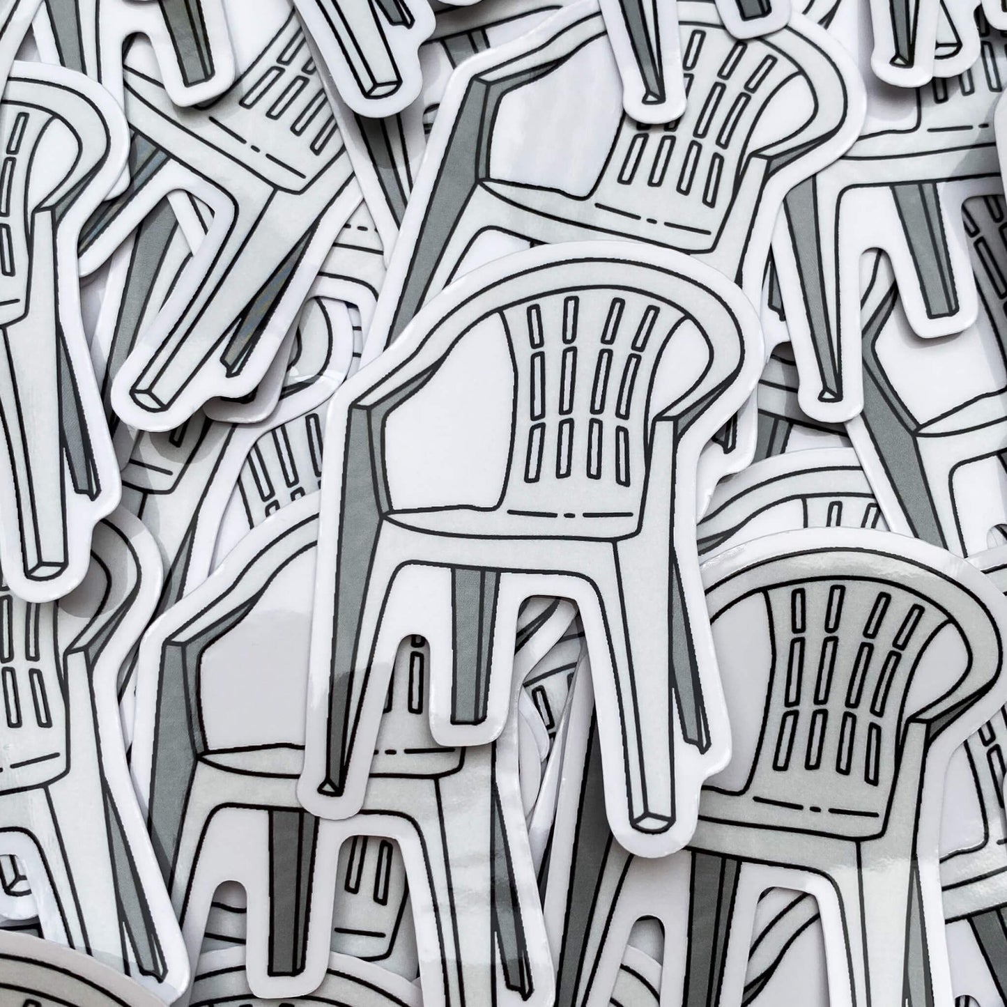 Pauper tuinstoel sticker