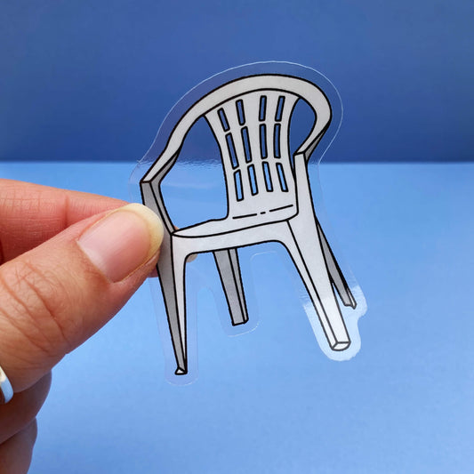 Pauper tuinstoel sticker